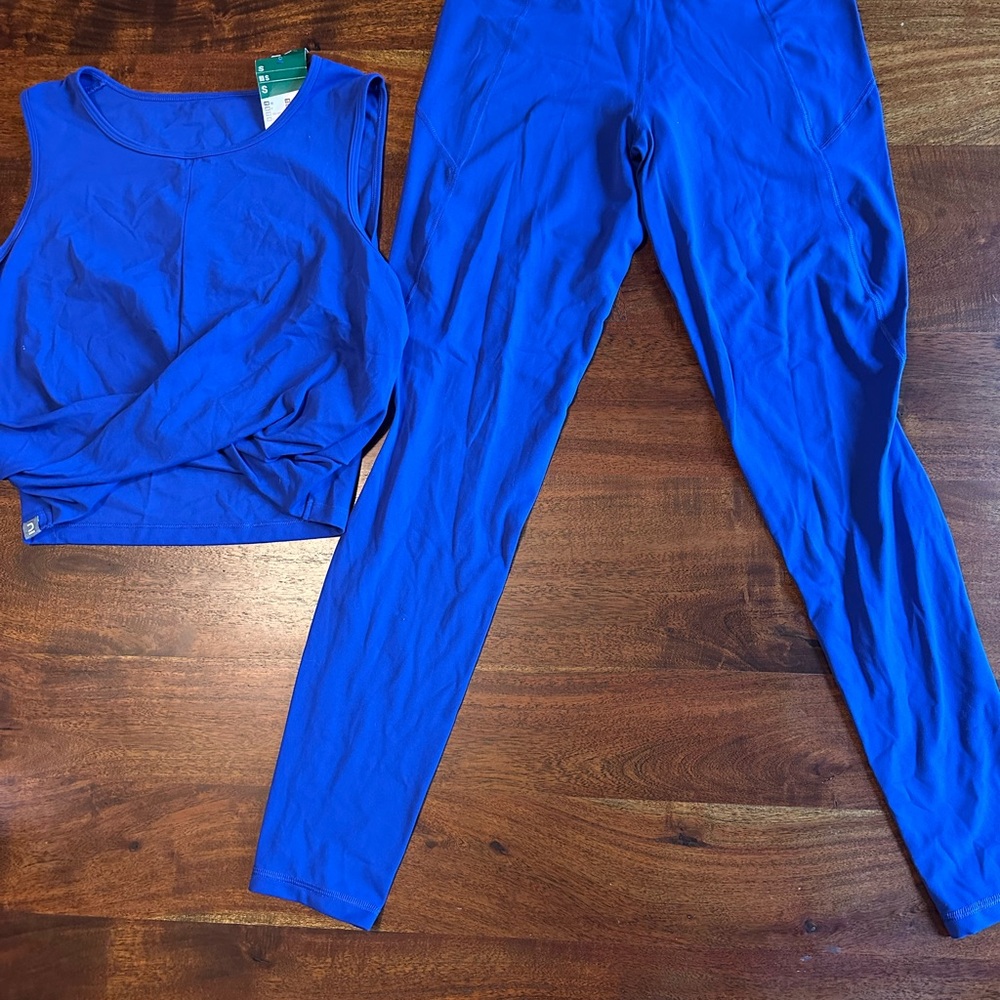 Vibrant Blue Kimjaly Activewear Set